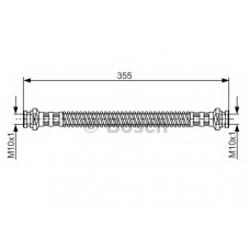 1 987 481 253 BOSCH Тормозной шланг