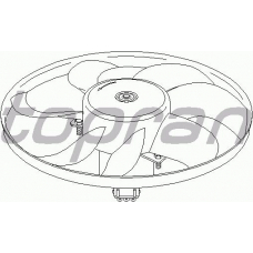 107 717 TOPRAN Вентилятор, охлаждение двигателя