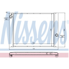 60764 NISSENS Радиатор, охлаждение двигателя