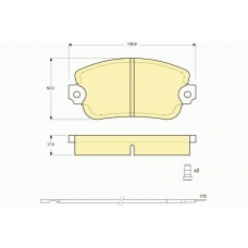 6101543 GIRLING Комплект тормозных колодок, дисковый тормоз