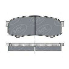 SP 279 PR SCT Комплект тормозных колодок, дисковый тормоз