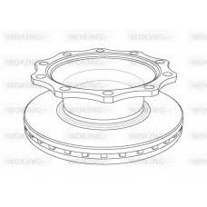 NSA1078.20 WOKING Тормозной диск
