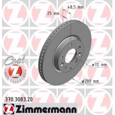 370.3083.20 ZIMMERMANN Тормозной диск