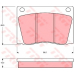 GDB531 TRW Комплект тормозных колодок, дисковый тормоз
