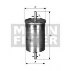 WK 512 MANN-FILTER Топливный фильтр