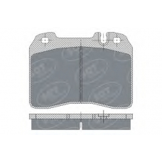 SP 249 PR SCT Комплект тормозных колодок, дисковый тормоз