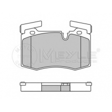 025 244 7814 MEYLE Комплект тормозных колодок, дисковый тормоз