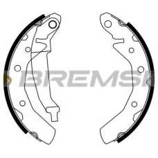 GF0630 BREMSI Комплект тормозных колодок