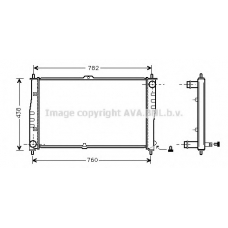 KAA2018 AVA Радиатор, охлаждение двигателя