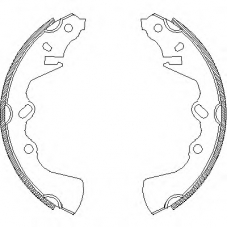 Z4324.00 WOKING Комплект тормозных колодок