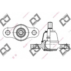 DB1187 DJ PARTS Несущий / направляющий шарнир