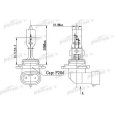 PLHB3-12/60 PATRON Лампа накаливания, фара дальнего света; Лампа нака