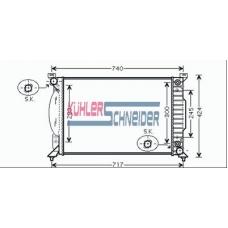 5000441 KUHLER SCHNEIDER Радиатор, охлаждение двигател