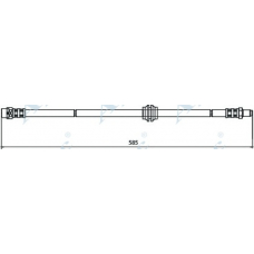 HOS3957 APEC Тормозной шланг