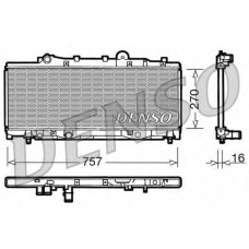 DRM09090 DENSO Радиатор, охлаждение двигателя