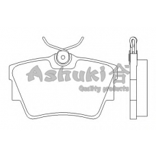 1083-7401J ASHUKI Комплект тормозных колодок, дисковый тормоз