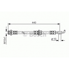 1 987 476 540 BOSCH Тормозной шланг