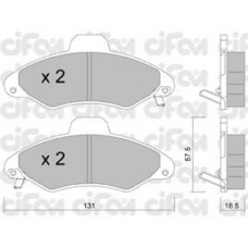 822-071-1 CIFAM Комплект тормозных колодок, дисковый тормоз