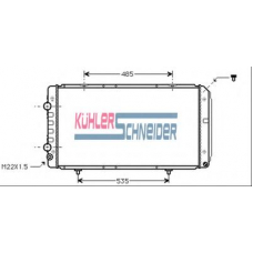 1506001 KUHLER SCHNEIDER Радиатор, охлаждение двигател