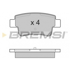 BP3228 BREMSI Комплект тормозных колодок, дисковый тормоз
