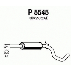 P5545 FENNO Средний глушитель выхлопных газов