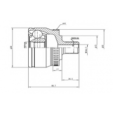 AW1510101A AYWIPARTS Шарнирный комплект, приводной вал