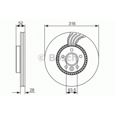 0 986 479 C19 BOSCH Тормозной диск