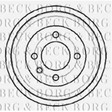 BBR7043 BORG & BECK Тормозной барабан