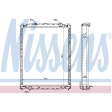 69608A NISSENS Радиатор, охлаждение двигателя