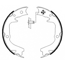 8DA 355 051-141 HELLA PAGID Комплект тормозных колодок, стояночная тормозная с