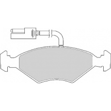 FD6245A NECTO Комплект тормозных колодок, дисковый тормоз