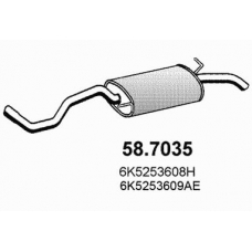 58.7035 ASSO Глушитель выхлопных газов конечный