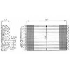 36055 NRF Испаритель, кондиционер