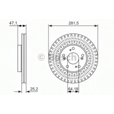 0 986 479 781 BOSCH Тормозной диск