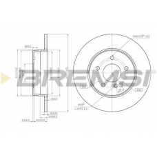 DBA963S BREMSI Тормозной диск