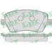 05P867 LPR Комплект тормозных колодок, дисковый тормоз