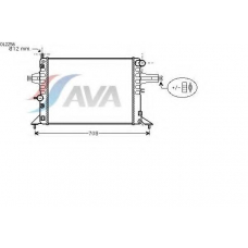 OL2256 AVA Радиатор, охлаждение двигателя