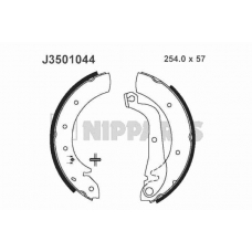 J3501044 NIPPARTS Комплект тормозных колодок