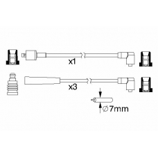 0 986 357 169 BOSCH Комплект проводов зажигания