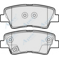 PAD1754 APEC Комплект тормозных колодок, дисковый тормоз