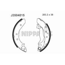 J3504015 NIPPARTS Комплект тормозных колодок