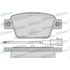 AC058780AD AC Delco Комплект тормозных колодок, дисковый тормоз