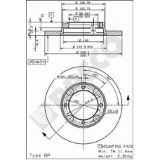 BS 7366 BRECO Тормозной диск