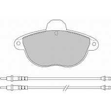 FD6647N NECTO Комплект тормозных колодок, дисковый тормоз