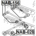 NAB-156 FEBEST Подвеска, рычаг независимой подвески колеса
