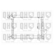 QER1703 QUINTON HAZELL Радиатор, охлаждение двигателя