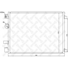 10-45482-SX STELLOX Конденсатор, кондиционер