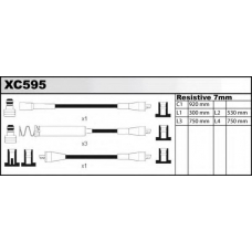 XC595 QUINTON HAZELL Комплект проводов зажигания