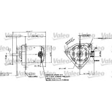 698084 VALEO Электродвигатель, вентилятор радиатора