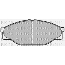 BBP1548 BORG & BECK Комплект тормозных колодок, дисковый тормоз